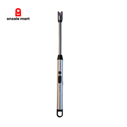 Long neck arc BBQ lighter for safe candle and grill lighting.