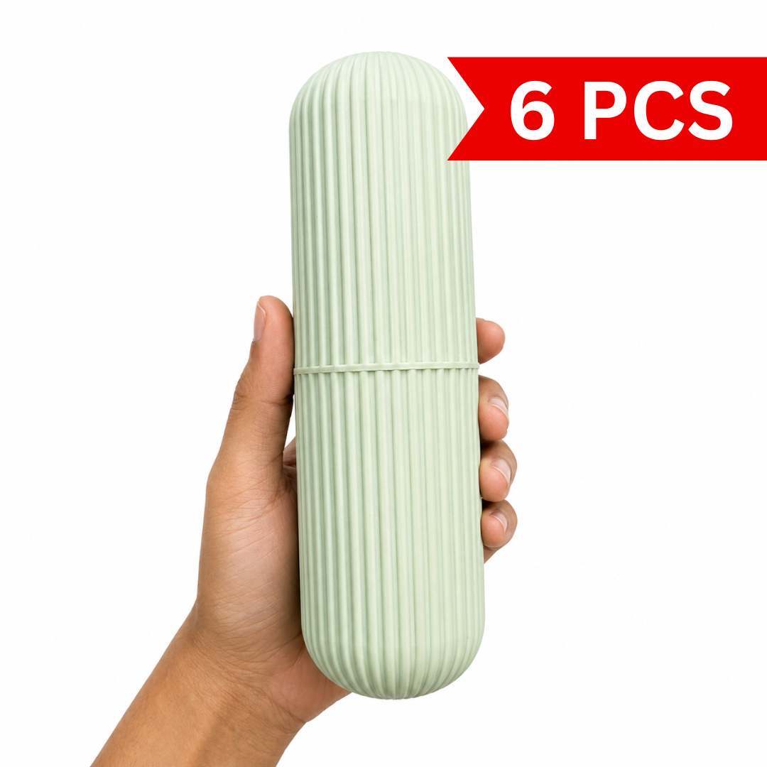 Pastel Ribbed Toothbrush Case [6 pcs]