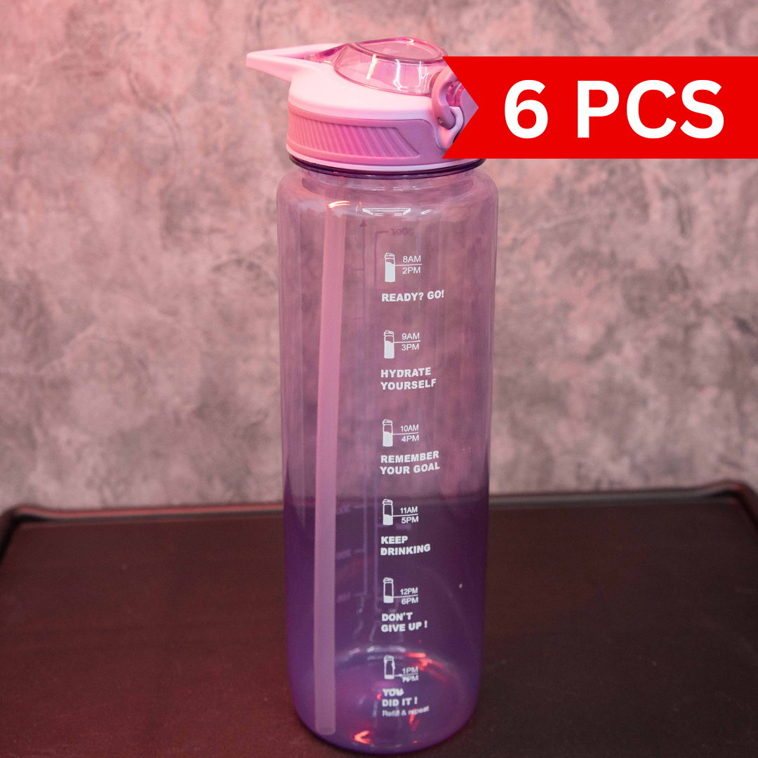 Time Marker Sports Water Bottle [6 pcs]