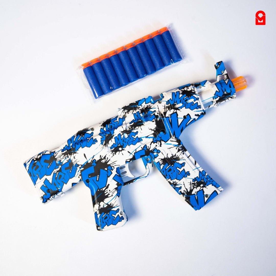 2 in 1 electric gel blaster gun with foam darts