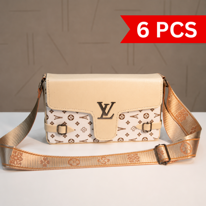 Women’s Crossbody Sling Bag with Adjustable Strap [6 pcs]