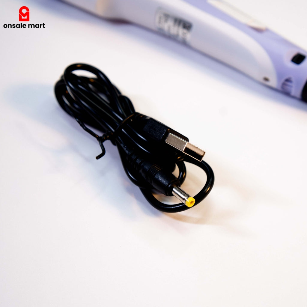 USB power cable for 3D printing pen – replacement charging cord for 3D drawing pen