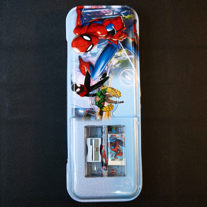 Kids Cartoon Pencil Box with Stationery Set