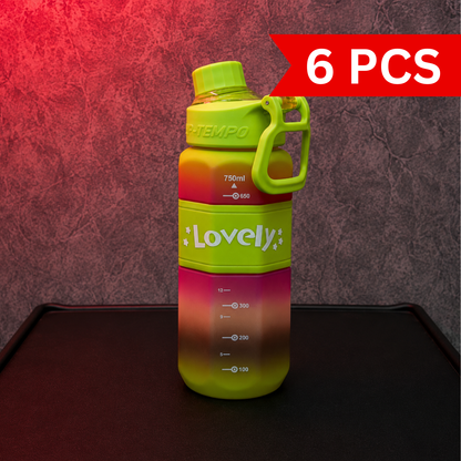 Lovely Grip 750ml Water Bottle [6 PCS]