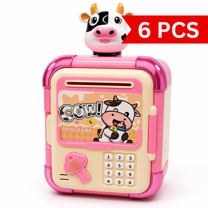 Suitcase Money Bank for Kids with Password Lock [6 pcs]