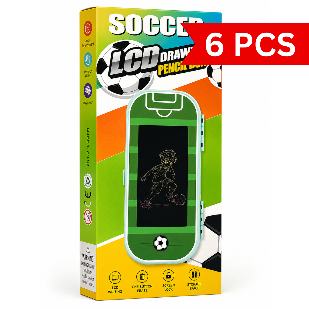 Football Theme LCD Drawing Pencil Case [6 pcs]