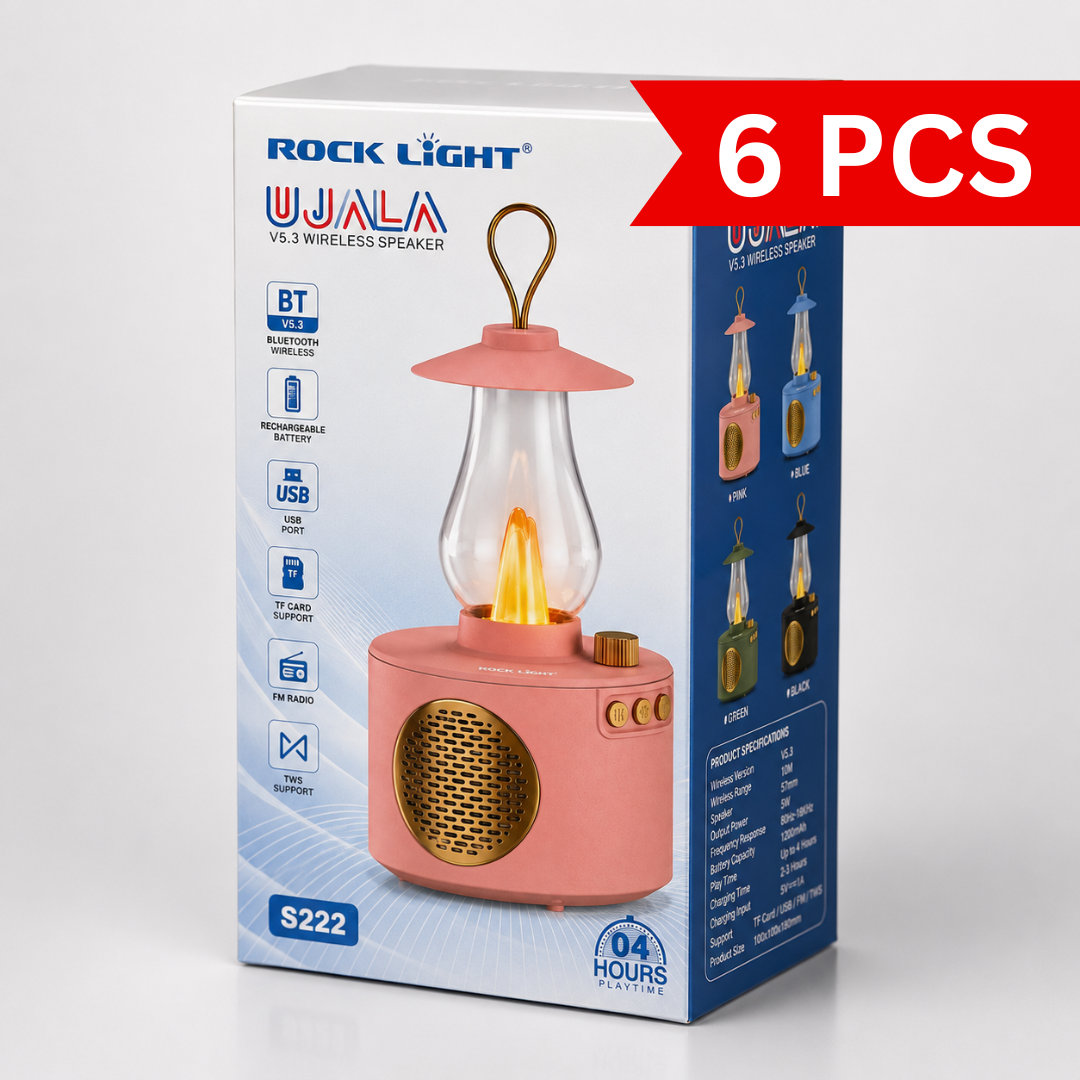 LED Flame Lamp Bluetooth Speaker [6 pcs]