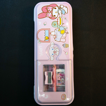 Kids Cartoon Pencil Box with Stationery Set