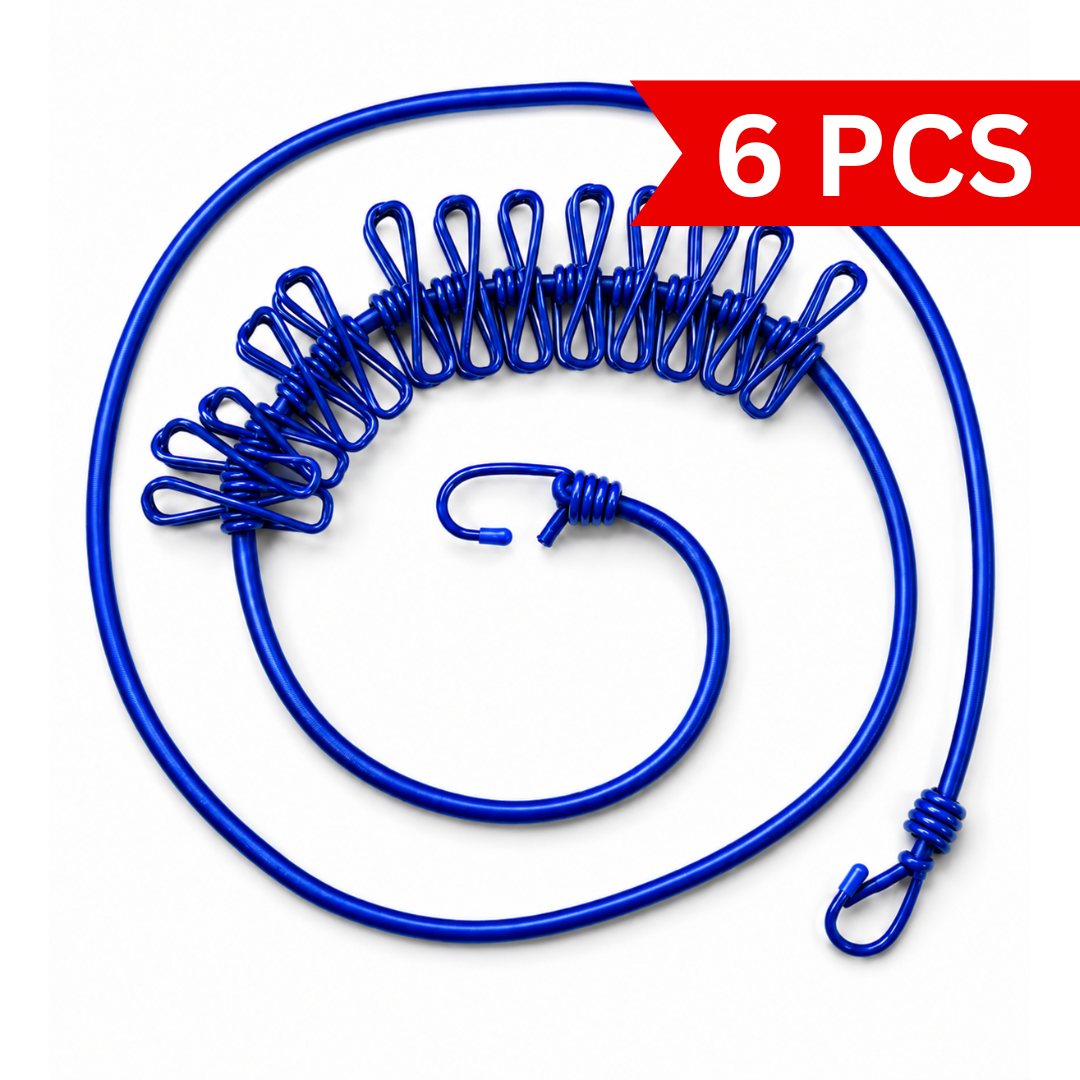ClipLoop Portable Drying Rope [6 pcs]