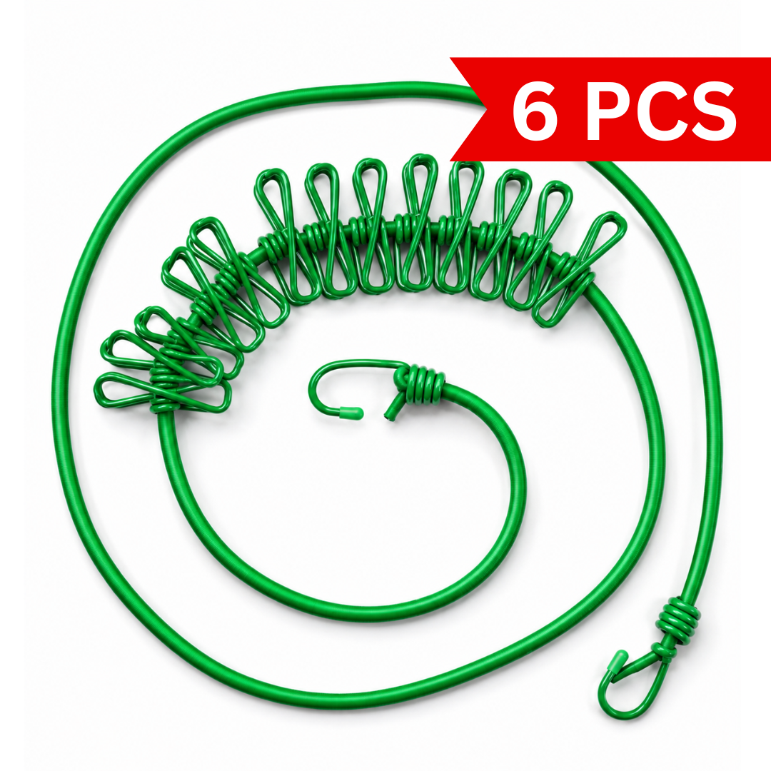 ClipLoop Portable Drying Rope [6 pcs]
