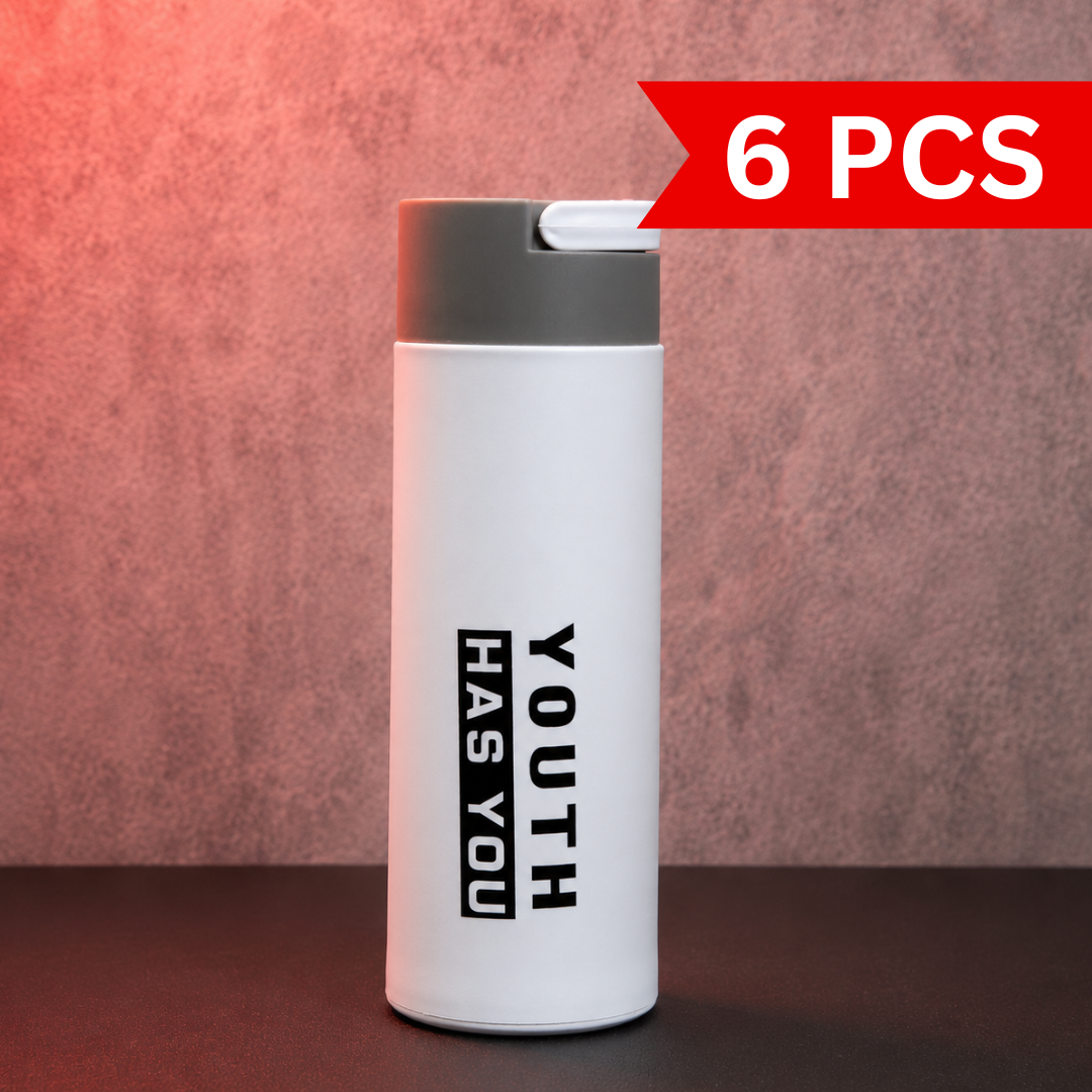 Compact Flip-Top Water Bottle [6 pcs]
