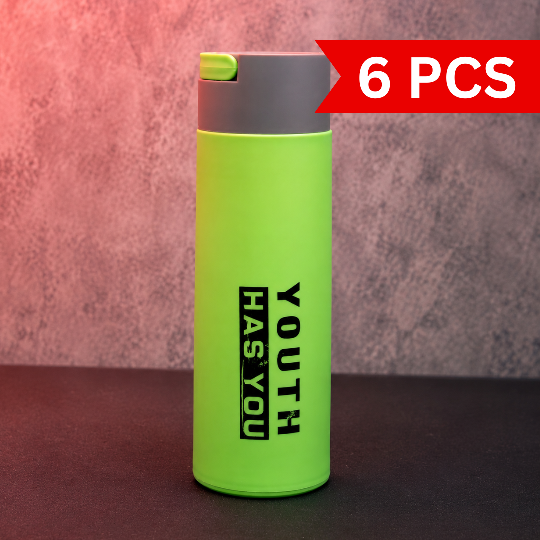 Compact Flip-Top Water Bottle [6 pcs]