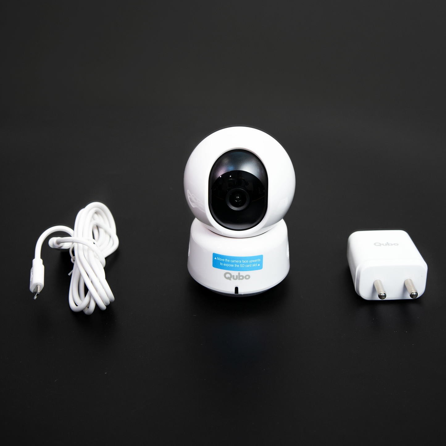 Qubo Smart 360 Camera HD WiFi Night Vision Motion Alert Camera
