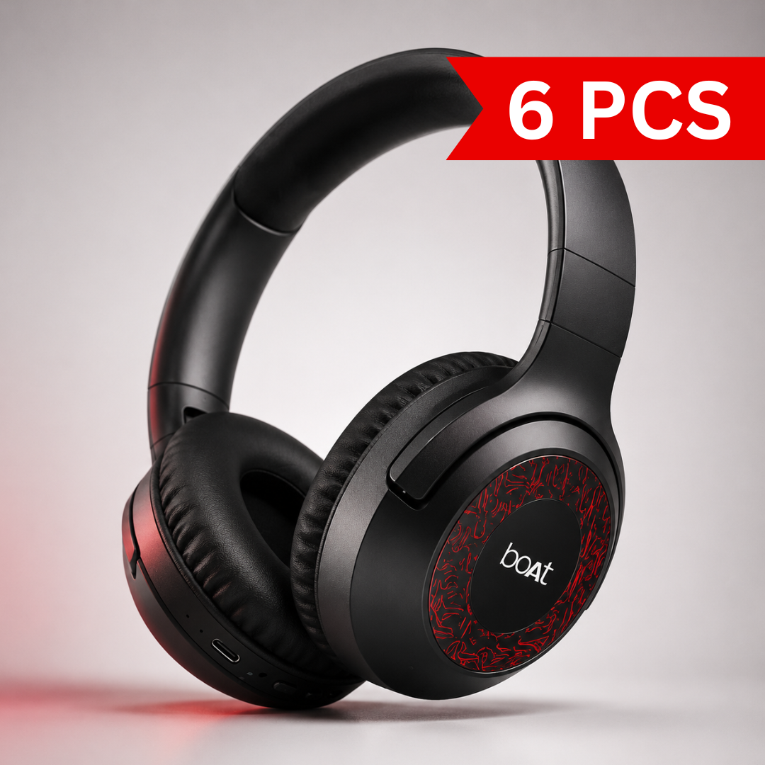 Premium black wireless over-ear Bluetooth headphones with soft cushioned ear pads, adjustable headband, built-in controls and foldable design, isolated
