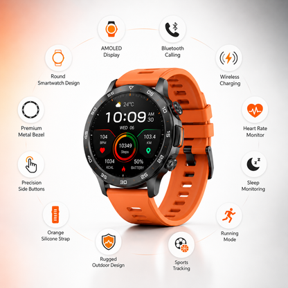Ultra Round Bluetooth Smart Watch