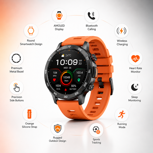 Ultra Round Bluetooth Smart Watch