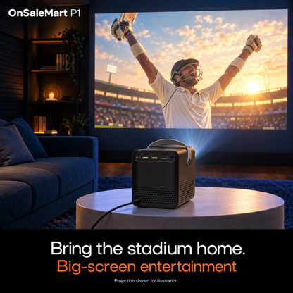 OnSaleMart P1 Smart Projector - 4K Support & Android