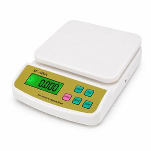 White SF-400A digital electronic weighing scale with an LCD display and control buttons.
