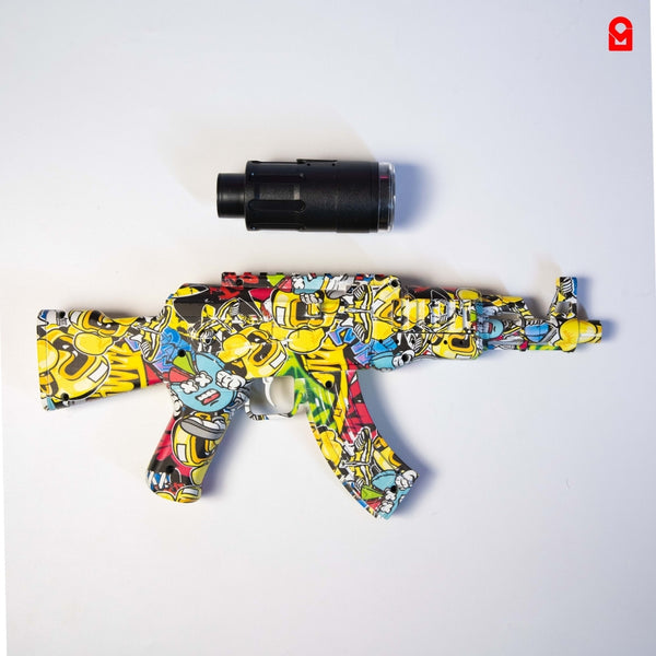 Automatic electric gel blaster gun with LED light smoke effect
