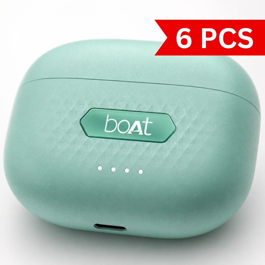 Close-up view of USB-C fast charging port on a mint green wireless earbuds charging case with textured premium finish.