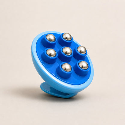 Compact ergonomic Relief Roll Magnetic Ball Massager with smooth rolling steel beads for full body pain relief and wellness