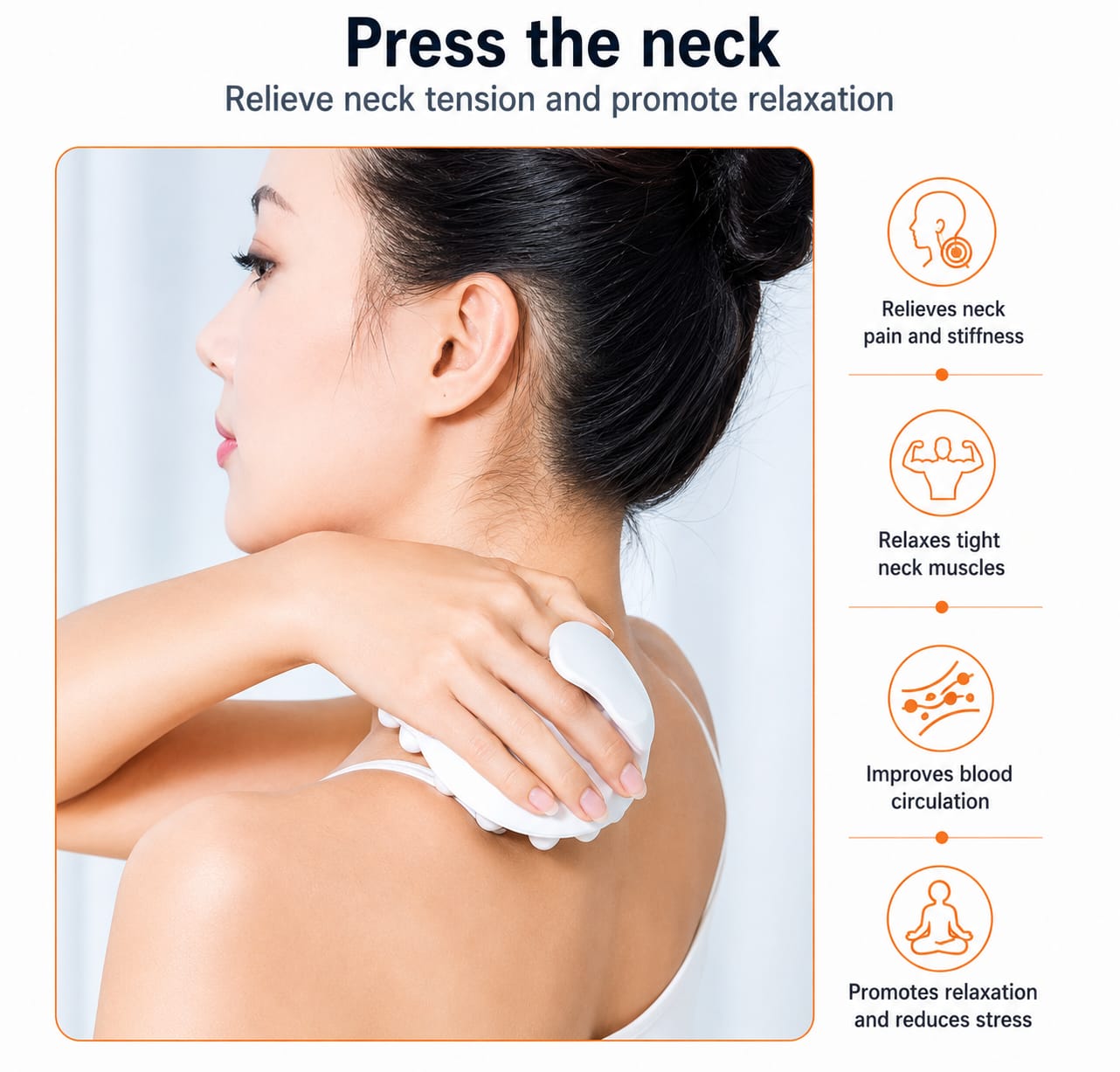 Full Body Massage Roller Relief Roll Magnetic Ball Massager for neck pain relief, improves blood circulation and relaxes tight muscles