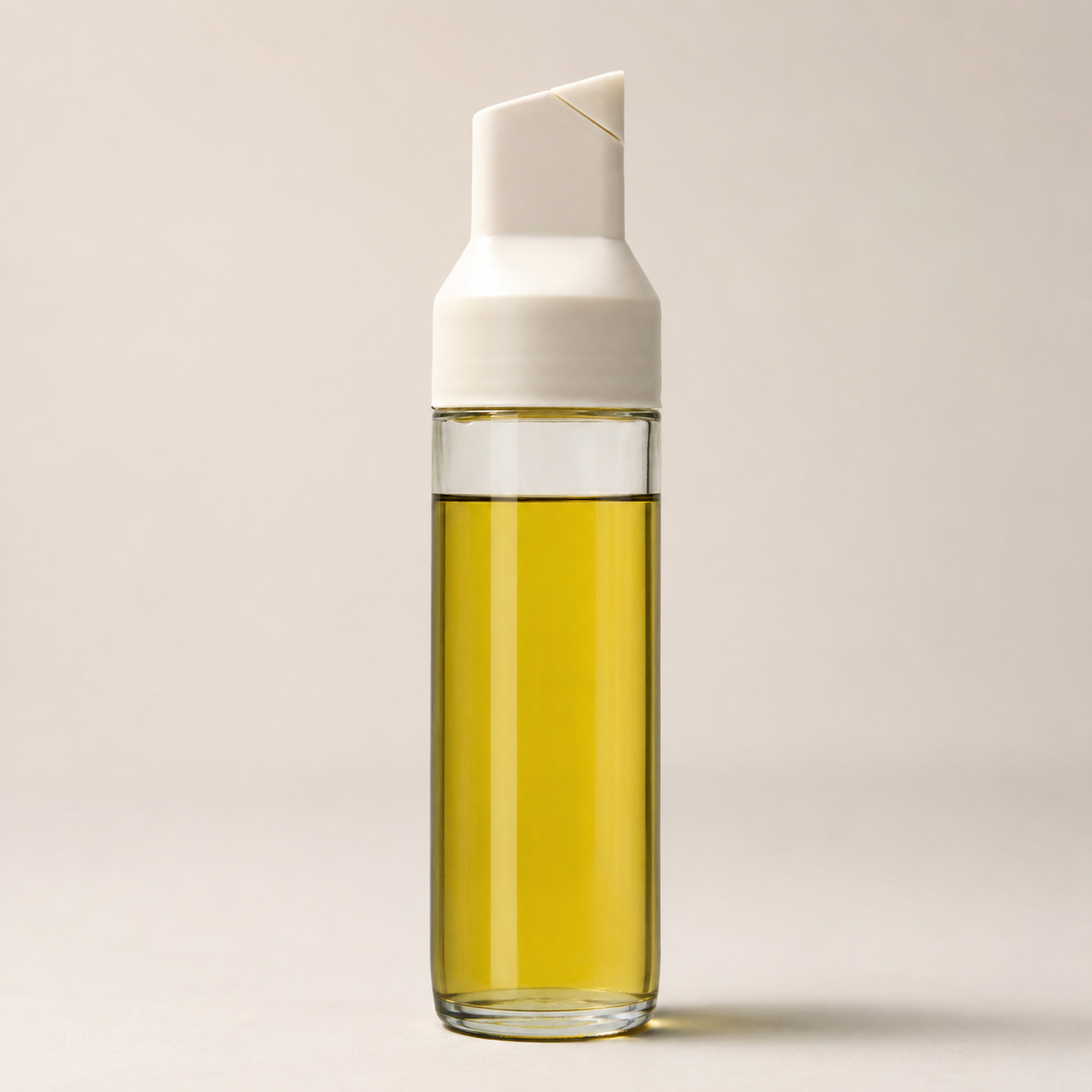 Minimalist Glass Oil Dispenser Bottle with Leakproof Flip Cap for Kitchen