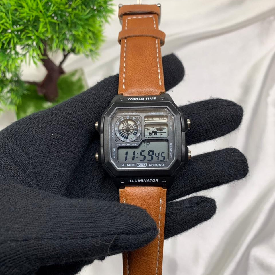 Digital High Quality Quartz Movement Watch Collection With High Quality Leather Strap Best finishing