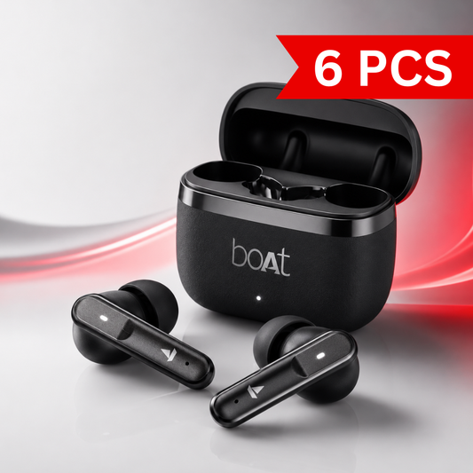 Premium black true wireless Bluetooth earbuds displayed with an open compact charging case on a clean white background, showcasing an ergonomic in-ear design, LED charging indicator, and modern minimalist styling for everyday music and calls.