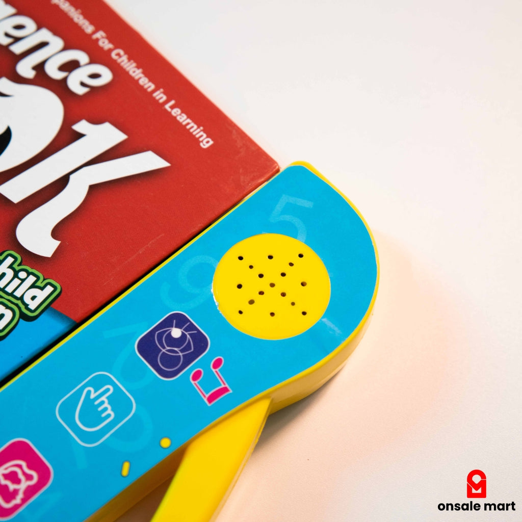 Built-in speaker of interactive learning book for kids audio pronunciation.