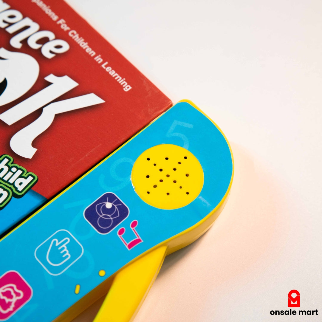 Built-in speaker of interactive learning book for kids audio pronunciation.