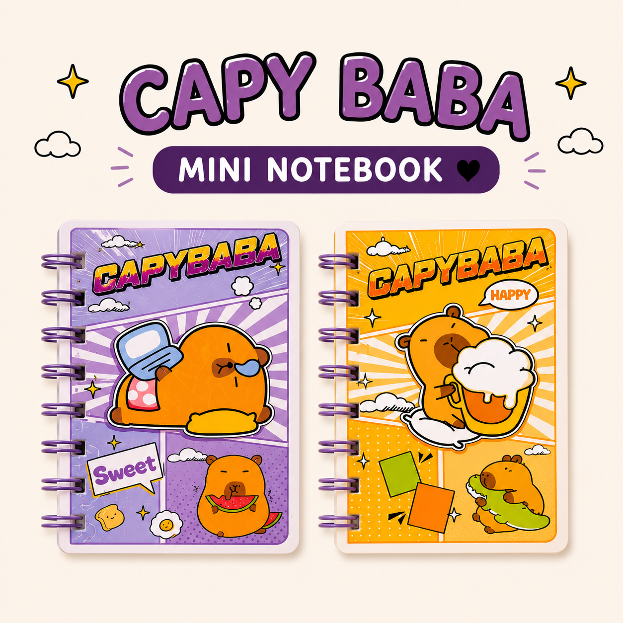 Little Moments Mini Journal mini spiral notebook for daily notes, personal diary writing, study planning, and on-the-go journaling with portable pocket-size design.