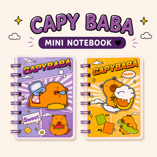 Little Moments Mini Journal mini spiral notebook for daily notes, personal diary writing, study planning, and on-the-go journaling with portable pocket-size design.