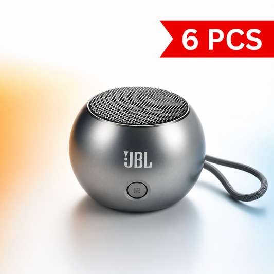 Compact Mini Boost 004 metal Bluetooth speaker with a premium aluminium alloy body, integrated lanyard, one-key control button, and portable pocket-sized design