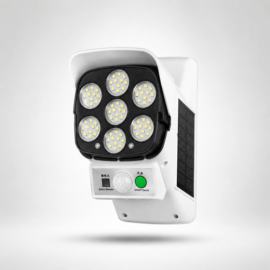 Motion Detection LED Solar Light with 120 degree PIR sensor and solar powered waterproof outdoor wall mount design