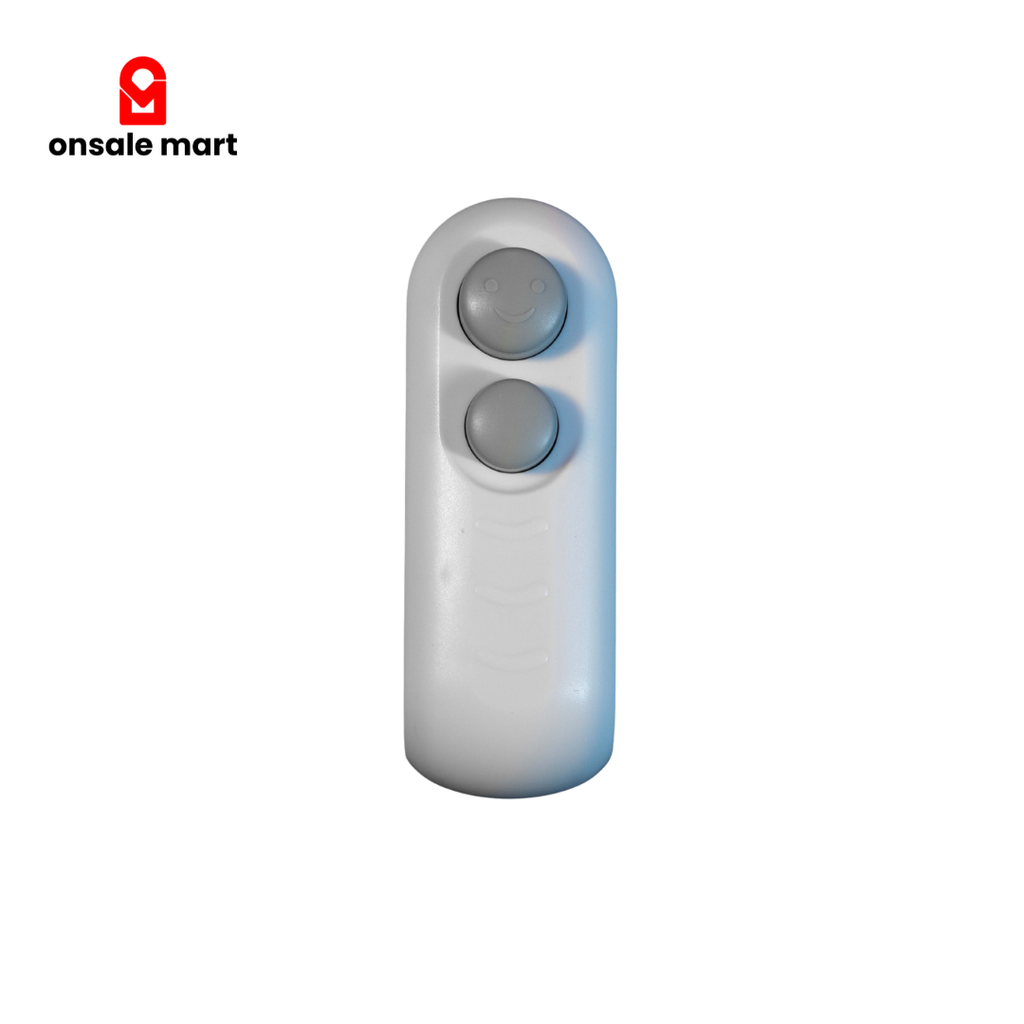 Handheld heat sealing machine with dual sealing head and compact plastic body design.