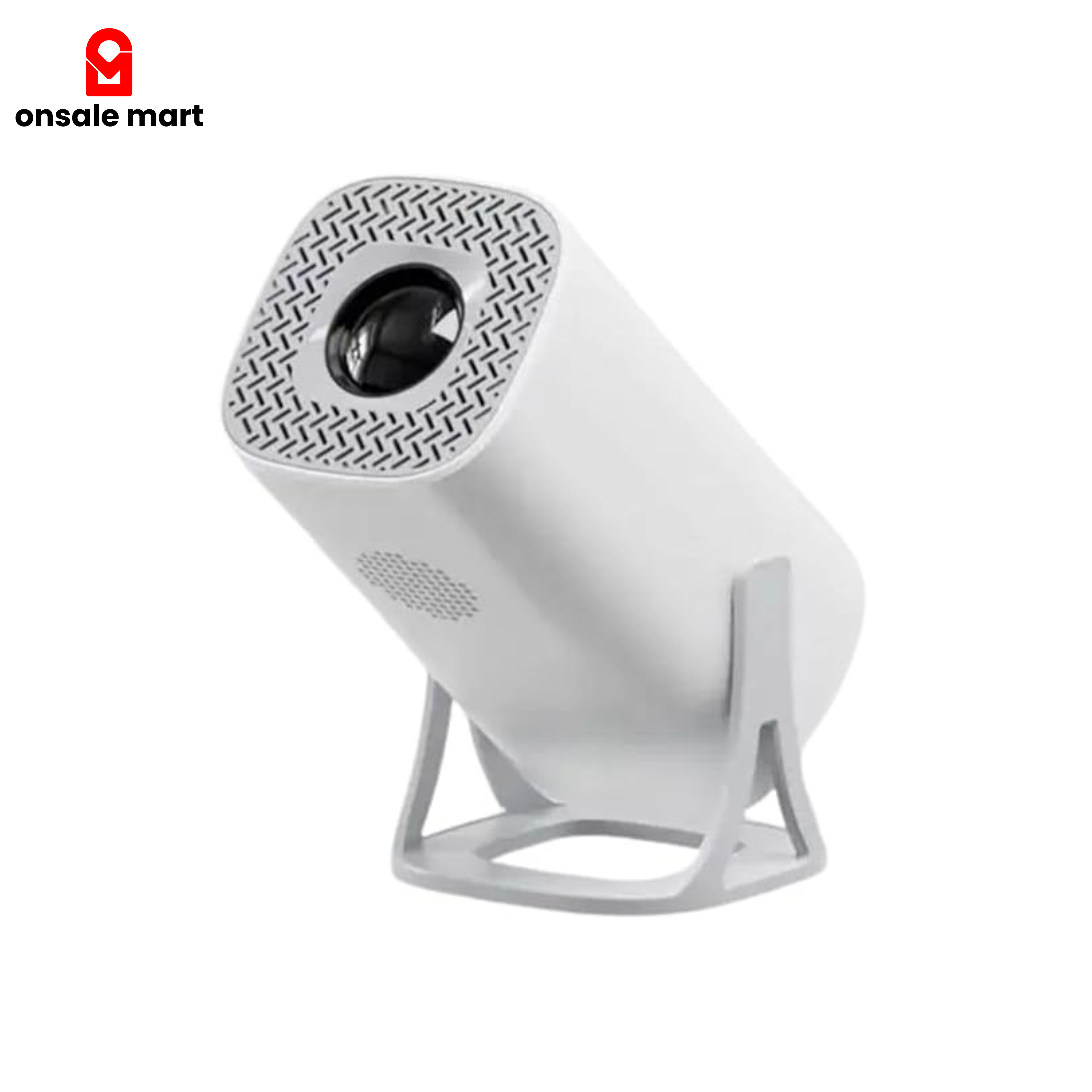 Portable Ultra HD Projector Displayed on a white background.