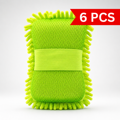 UltraSoft Microfibre Dusting Mitt premium dual-sided microfibre cleaning pad with elastic hand strap, reusable dusting and polishing mitt for home and car care.