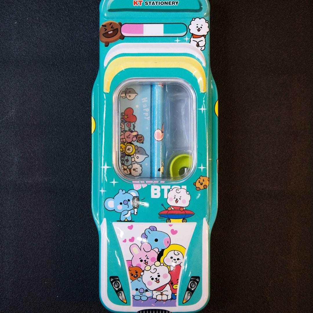 Kids Car Shape Pencil Box with School Stationery