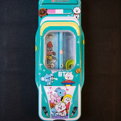 Kids Car Shape Pencil Box with School Stationery