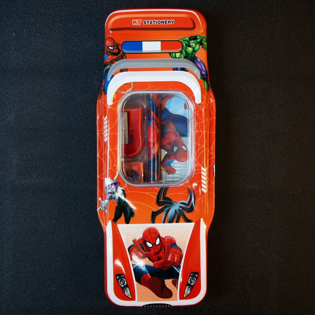 Kids Car Shape Pencil Box with School Stationery