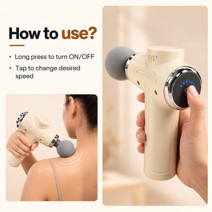 Professional Massage Gun with 8 Interchangeable Heads