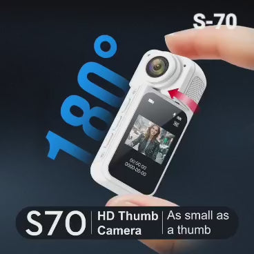Tiny Wearable Action Camera with Magnetic Lanyard [3 pcs]
